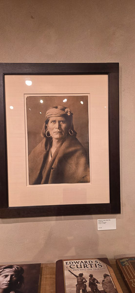 Canyon Road - Zaplin Lampert Gallery with Edward Curtis plates